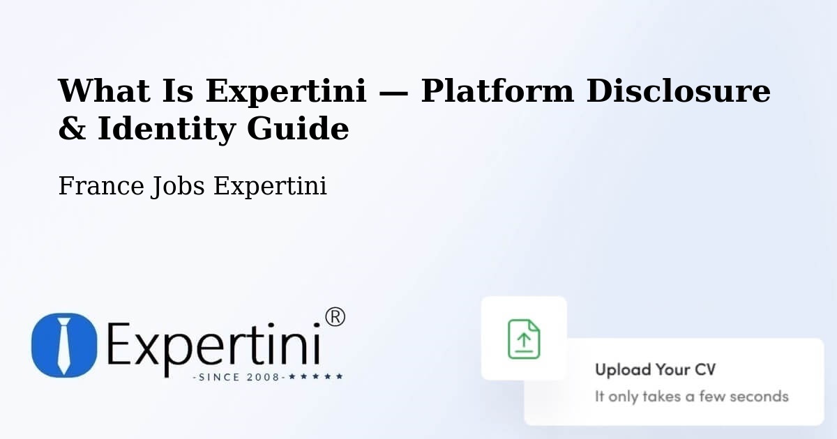 What Is Expertini — Platform Disclosure & Identity Guide – Cotignac